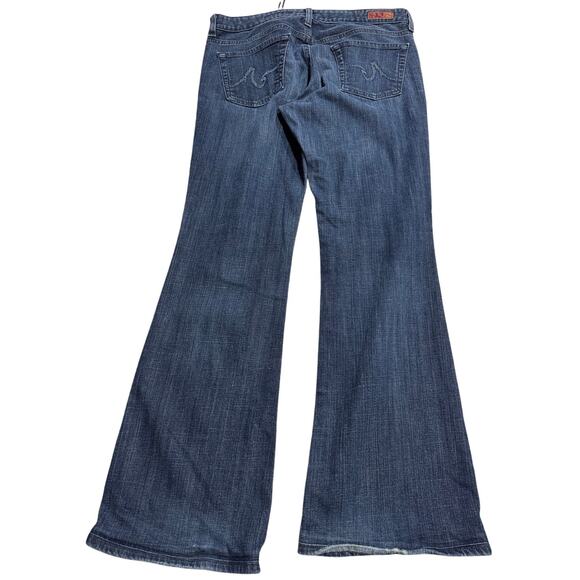 Adriano Goldschmied The Club Jeans Flare Womens 32 R Low Rise USA Blue AG BW2267 - Picture 6 of 12